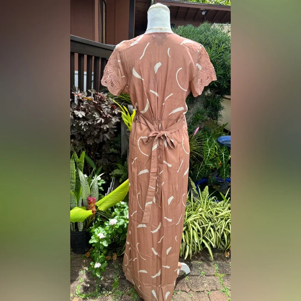 YIREH Isabella Wrap Maxi in Clay, size Small, NWT - Picture 5 of 13